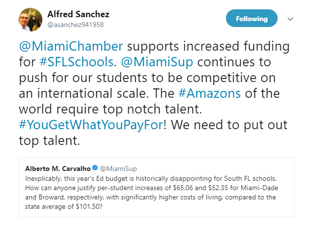 Alfred Sanchez Tweet