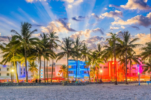 Miami view from the sky